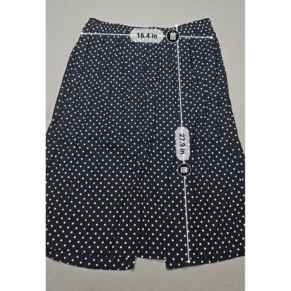 VTG Tracy Richards 90s 2-Piece Skirt Set Polka Dot Navy Red Sz 20WP - Picture 7 of 9